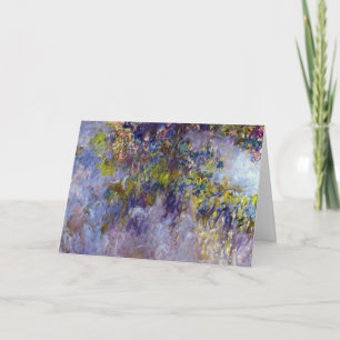 Wisteria (left half) by Claude Monet Card