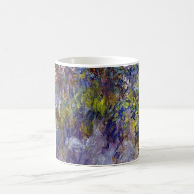 Wisteria (left half) by Claude Monet Coffee Mug (Center)