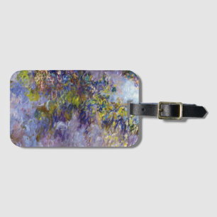 Wisteria (left half) by Claude Monet Luggage Tag