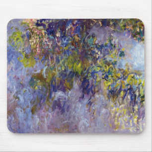 Wisteria (left half) by Claude Monet Mouse Mat