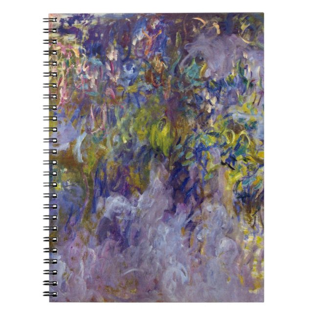 Wisteria (left half) by Claude Monet Notebook (Front)