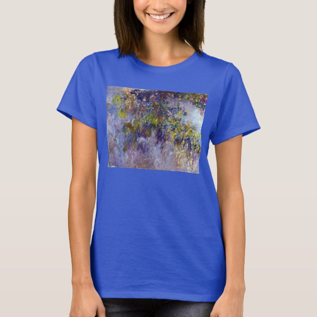 Wisteria (left half) by Claude Monet T-Shirt (Front)
