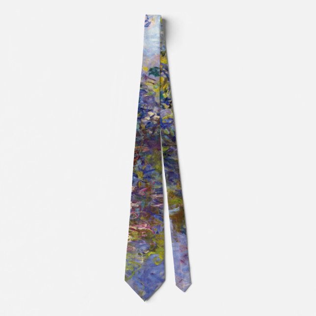 Wisteria (left half) by Claude Monet Tie (Front)