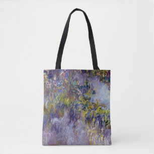 Wisteria (left half) by Claude Monet Tote Bag