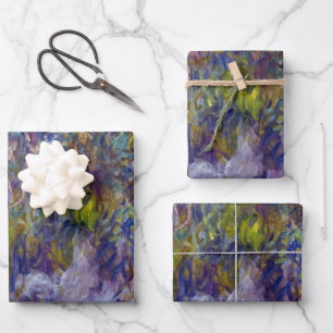 Wisteria (left half) by Claude Monet Wrapping Paper Sheet