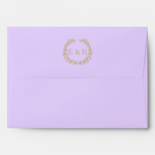 Wisteria Lilac Pastel Lavender Orchid Wreath/Sprig Envelopes
