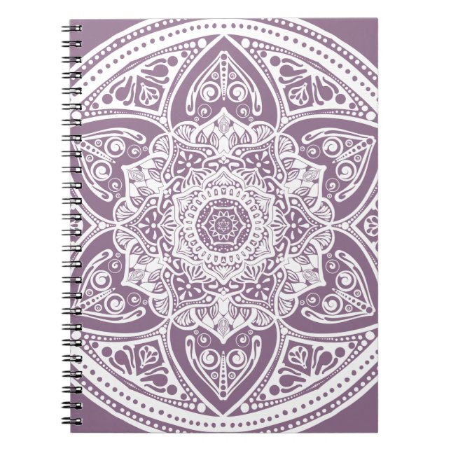 Wisteria Mandala Notebook (Front)