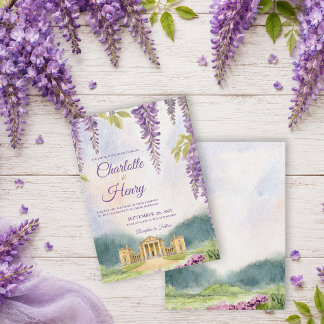 Wisteria Manor Estate Garden Wedding Invitation