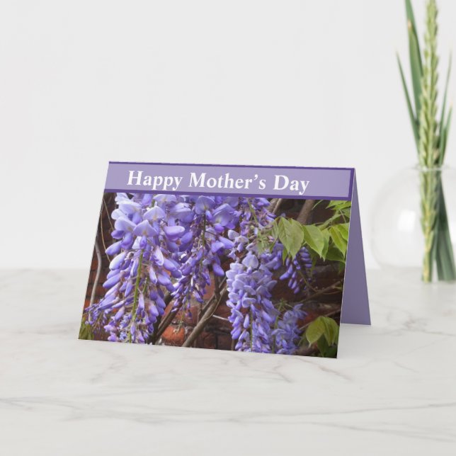Wisteria Mother’s Day Card (Front)