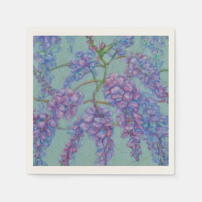 Wisteria Paper Plates Napkin (Front)