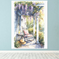 Wisteria Porch Rocking Chair Scene