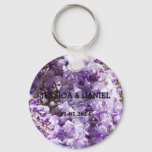 Wisteria Purple Floral Blossom Tree Violet Key Ring