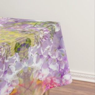 Wisteria purple rain tablecloth