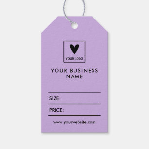 Wisteria Purple Your Logo Social Media Price Gift Tags