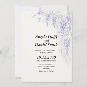 Wisteria Regency Grandeur Romantic Invitation
