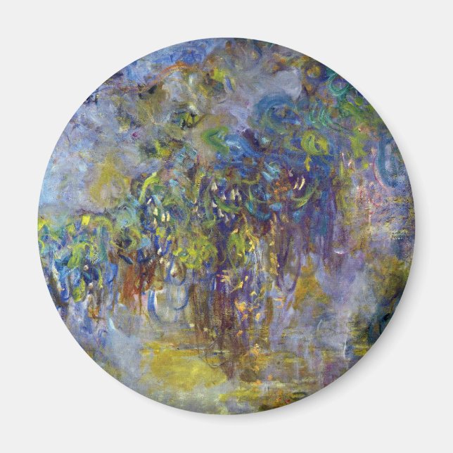 Wisteria (right half) by Claude Monet Magnet (Front)