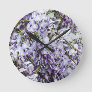 Wisteria Round Clock