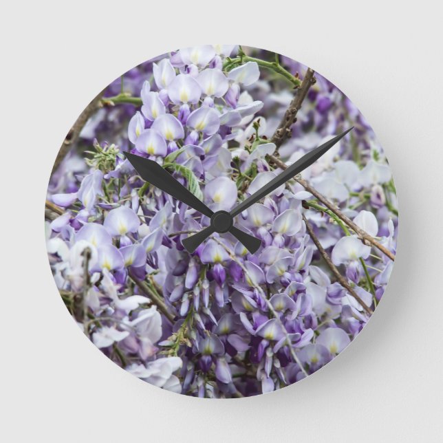 Wisteria Round Clock (Front)
