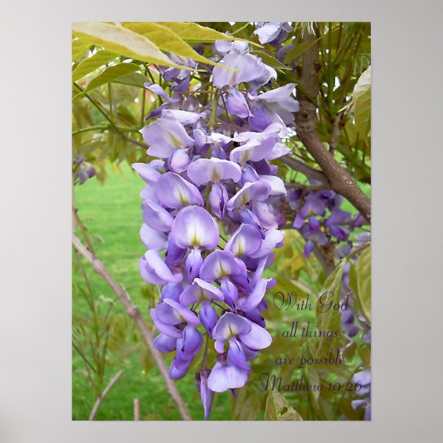 "Wisteria"... Scripture Print (Front)
