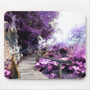 wisteria stairs mouse mat