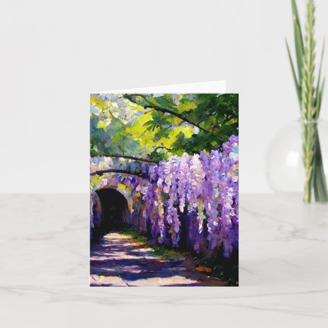 Wisteria tunnel  note card (Front)