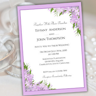 Wisteria Wedding Invitation