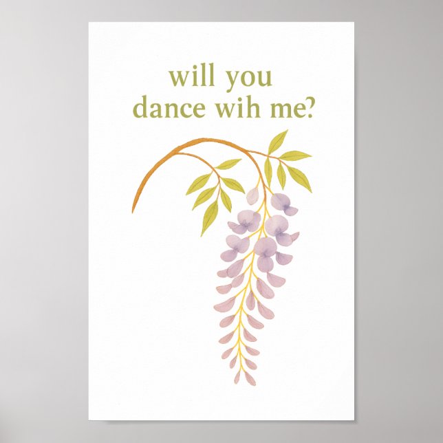 Wisteria — Will you dance with me? Poster (Front)