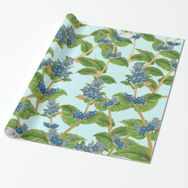 Wisteria Wrapping Paper (Unrolled)