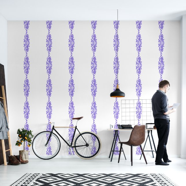 Wisterias flowers wallpaper (Living Room)