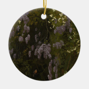 Wisterias in Bloom - Floral Composition Ceramic Tree Decoration
