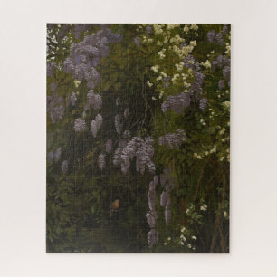 Wisterias in Bloom - Floral Composition Jigsaw Puzzle