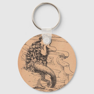 Wistful Mermaid Key Ring
