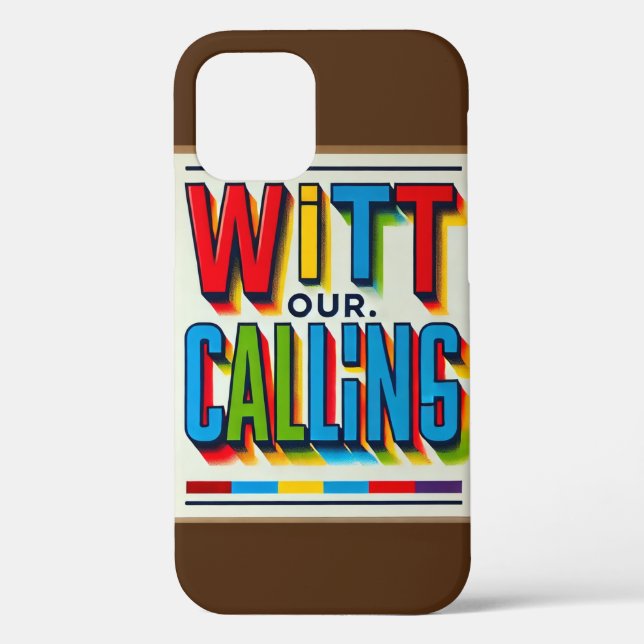 Wit Our Calling Phone Cover – Multi-Coloured Bold  (Back)