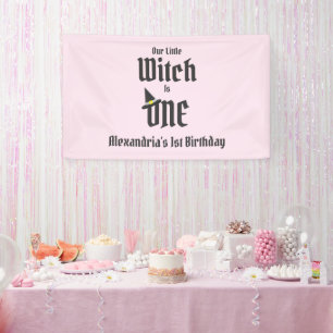 Witch 1st Birthday Banner