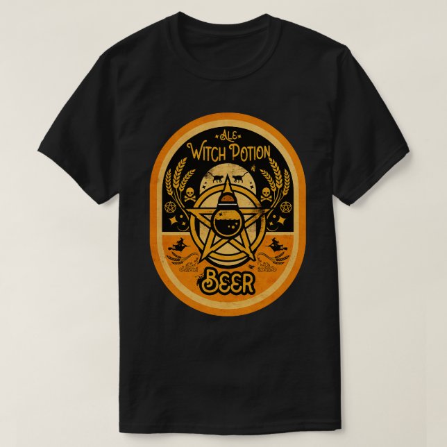 Witch Ale Beer T-Shirt (Design Front)