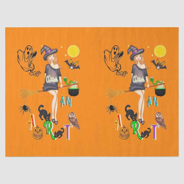 Witch An Art Tissue Paper (Front)