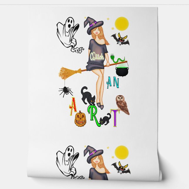 Witch An Art Wallpaper (Unrolling)