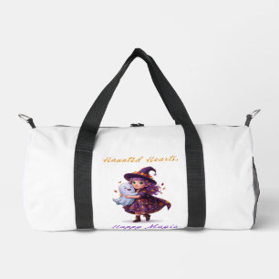 Witch and Boo Besties Cute Halloween Magic Duffle Bag