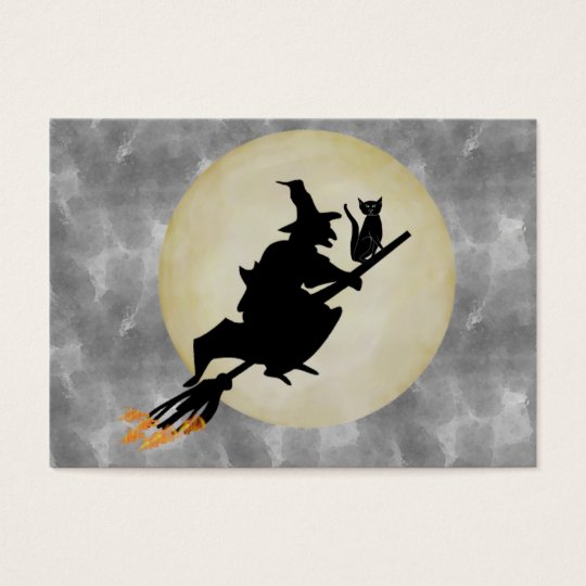 Witch and Cat Business Card