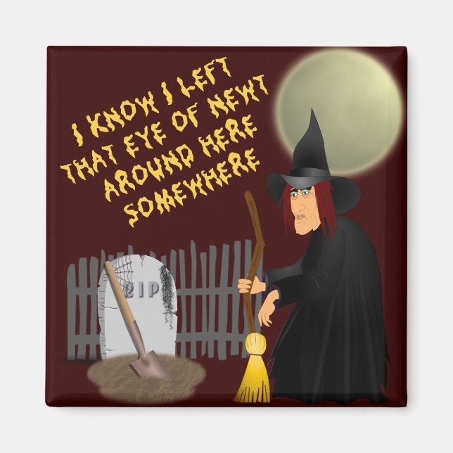 Witch and Eye of Newt Magnet (Front)