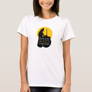 Witch and Moon Magic Spell T-Shirt