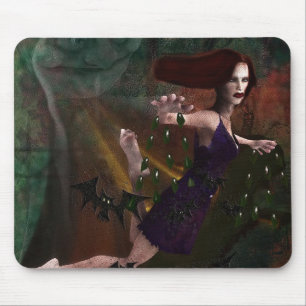 Witch and the Moon Mouse Mat