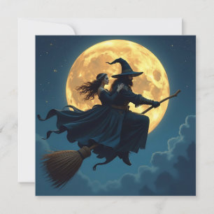 Witch and Warlock Personalised Halloween Card