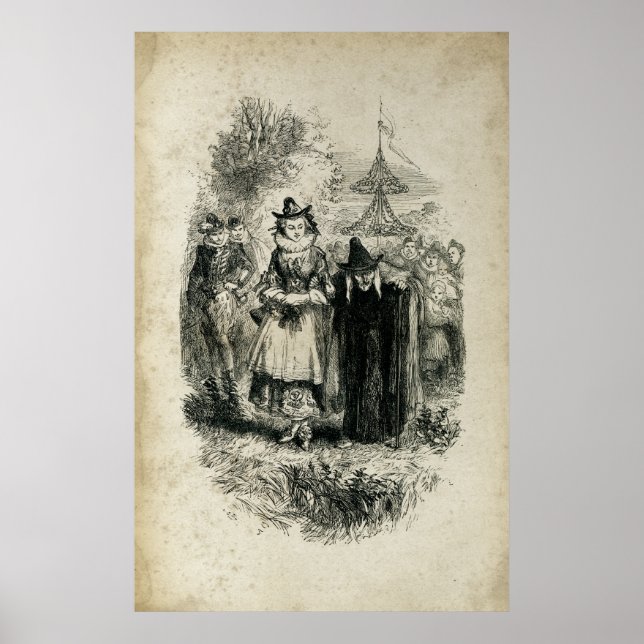 Witch Antique Halloween Witches Poster (Front)
