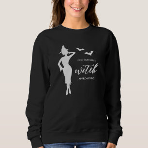 Witch Approaching Feminine Pretty Witch Silhouette Sweatshirt