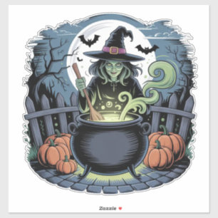 Witch at the Cauldron Sticker