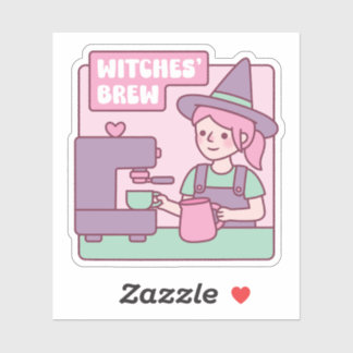 Witch Barista Witches Brew Coffee Funny