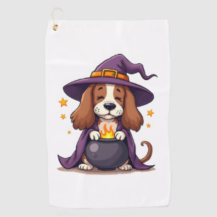Witch Basset Brew Golf Towel