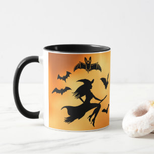 Witch Bats Moon Mug