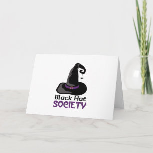 Witch Black Hat Card